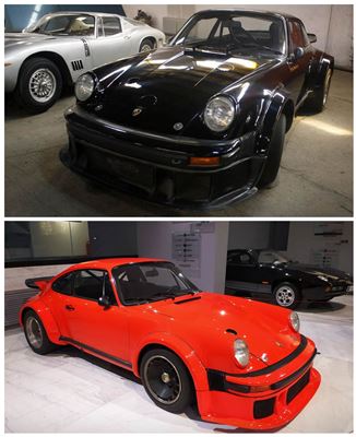 مقایسه خودروهای موزه قبل و بعد از بازسازی