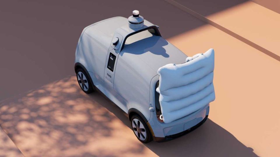 نورو، آینده خودروهای تجاری خودرانی با ایربگ‌های متفاوت