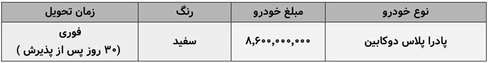 ثبت نام وانت زامیاد کارون دوکابین