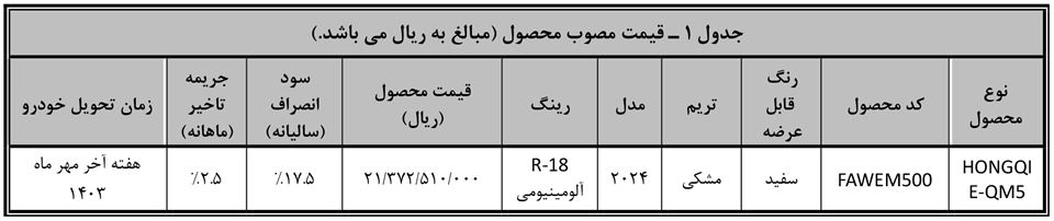 فروش نقدی هونگچی eqm5 برقی