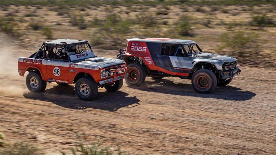 نسخه های مسابقه ای از نسل های مختلف فورد برانکو
