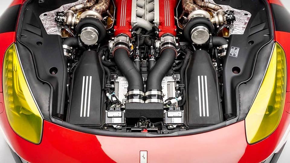 فراری F12 برلینتا با توربوشارژرهای عظیم