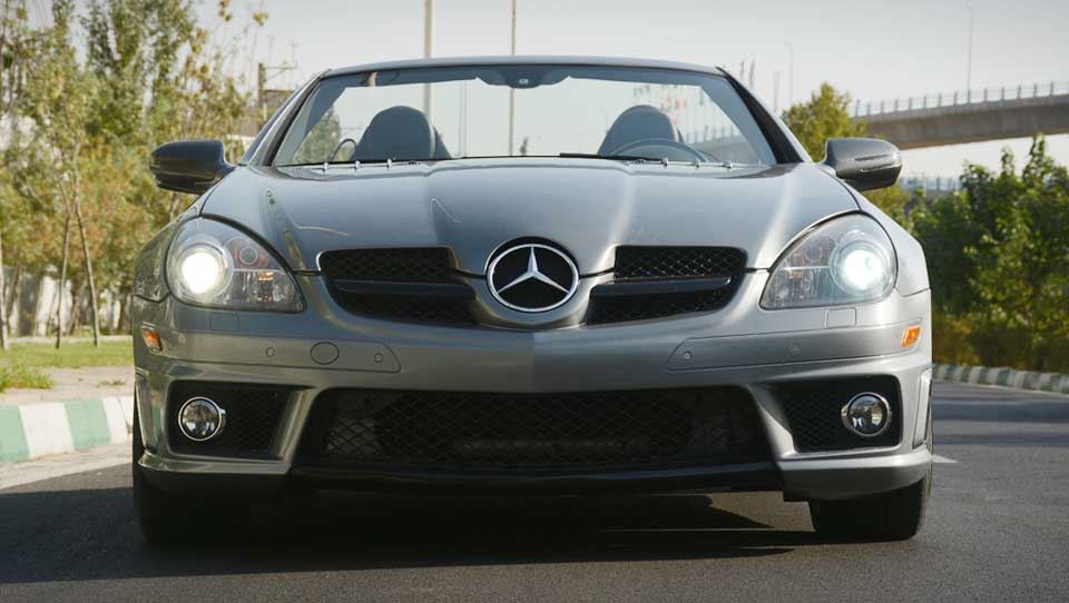 طراحی نمای جلو مرسدس بنز SLK مدل 2010