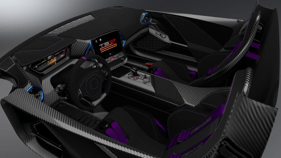 قطعات فیبرکربنی در کابین زنوو TSR-S