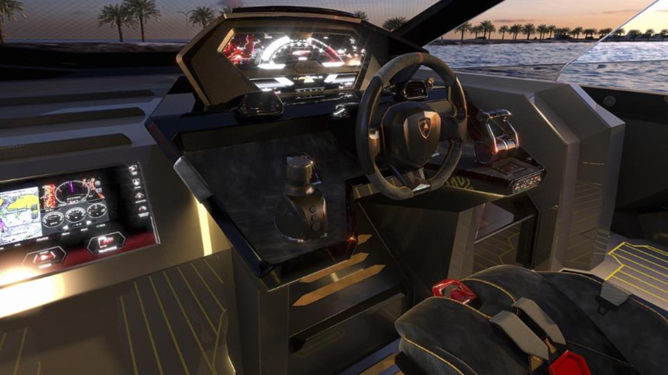 کابین قایق تندرو لامبورگینی