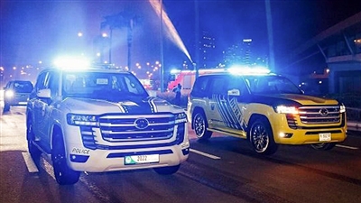 تویوتا لندکروزر 2022 در ناوگان پلیس و تاکسیرانی دوبی