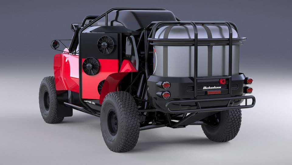 SCG هیدروژن بوت پیکاپی آفرود با آلایندگی صفر